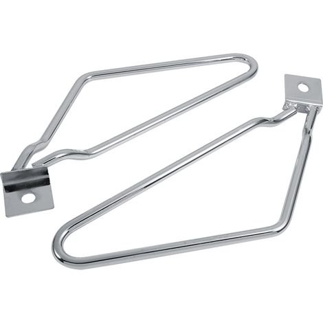 2x Supports de Fixation pour Sacoches Moto Argent XL883/1200 HD1450/1584 (1/5)