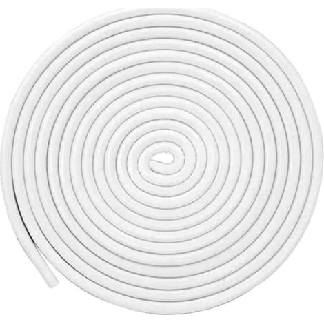 Bande de joint universel en caoutchouc en forme de U avec clips métalliques intégrés, protection pour la plupart des voitures, SUV, installation sans colle, couleur: blanc, 10 m (1/5)