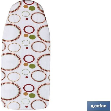 Funda acolchada para tabla de planchar 140 x 60 cm puntos