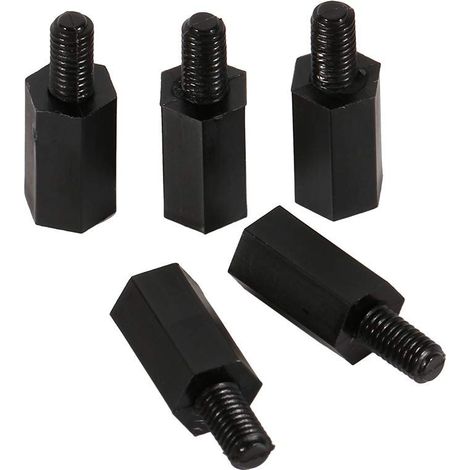 100 pièces plastique Nylon hexagonal M3 6mm 8mm 10mm 12mm (15mm) Mâle-Femelle Femelle Entretoise M3 5mm 6mm 8mm 10mm Vis à Tête Ronde M2 M3 M4 Écrou,A (1/5)