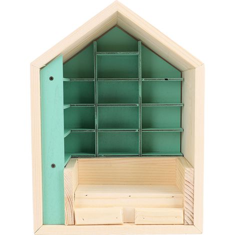 Bibliothèque miniature pour maison de poupée, étagère anti-stress en bois, idéale pour un bureau, un salon ou toute autre pièce. (1/5)