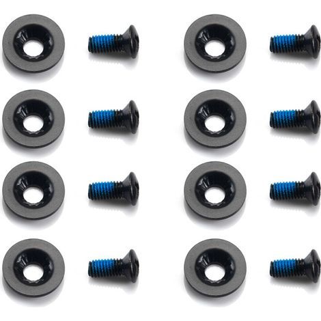 Lot de 16 vis M6 pour fixation de snowboard, 1 jeu de vis fixes pour snowboard, accessoires de ski pour fixations de snowboard, 8 vis, 8 rondelles (1/4)