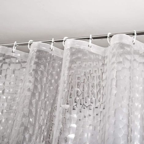 Tenda da doccia trasparente 180x200 cm (1/4)