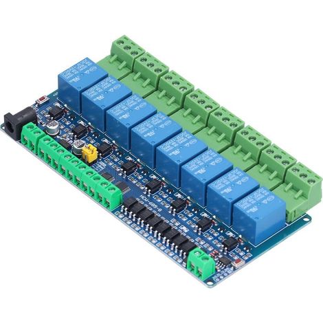 Module de carte de sortie relais 8 canaux en plastique, portable, à faible consommation d'énergie (1/5)