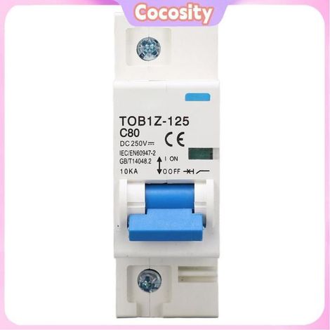 Cocosity Disjoncteur CC 1P Disjoncteur CC 63 A 2P 500 V, Isolateur, Déclenchement Magnétique Thermique outillage disjoncteur (1/5)
