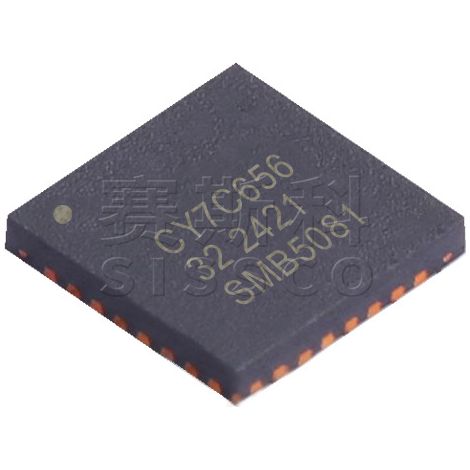 CY7C65632-28LTXCT Electronic component IC chip, 5 electronic components/chips, 5 units shipped.