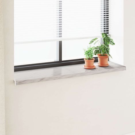 vidaXL Soglia della Finestra Texture in Marmo 140 x 40 x 4,5 cm PVC