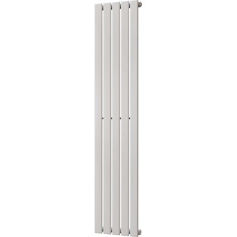 Typhoon - White Vertical Radiator H1600mm x W340mm Single Panel