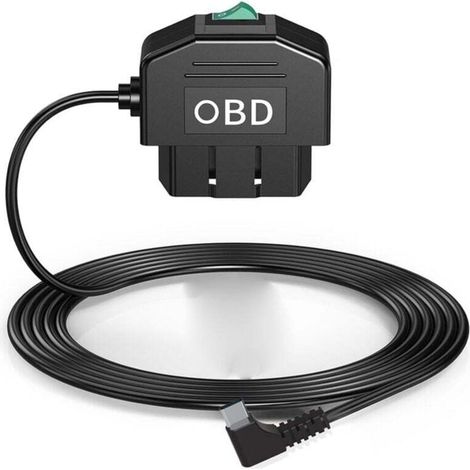Kit Câblage OBD Caméra Tableau de Bord USB Type C avec Alimentation 12-24V à 5V 3A (1/4)