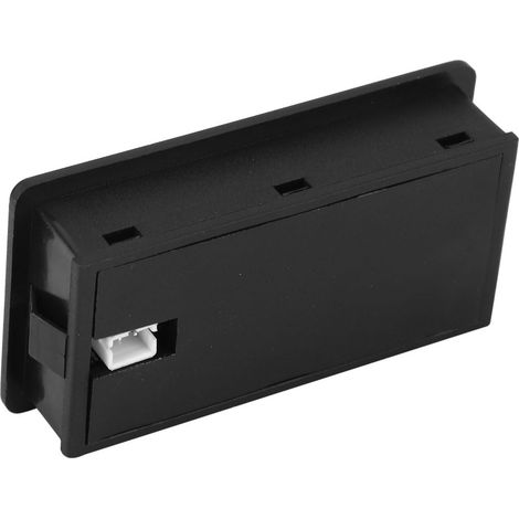 Indicateur de capacité de batterie LCD 12V, testeur de batterie au lithium, voltmètre numérique universel (10-100V, alarme bleue) (1/5)