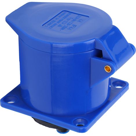 Prise de courant industrielle 3 pôles monophasée 32A 220-250V, encastrée, antidéflagrante, installation dissimulée. (1/5)