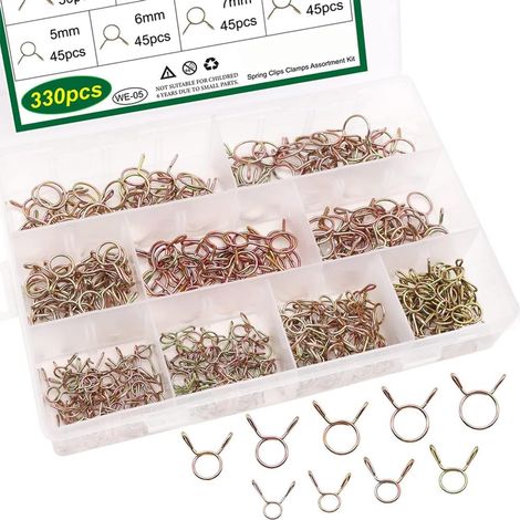 Collier ressort carburant/eau 330 pièces, pour air et jardin (1/5)