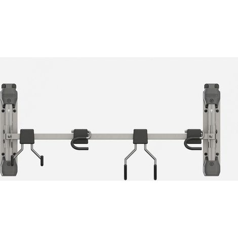Appendi Attrezzi 74x15x30 cm Keter con 4 Ganci Capacità Totale 36 kg in Acciaio Grigio e Nero (1/4)