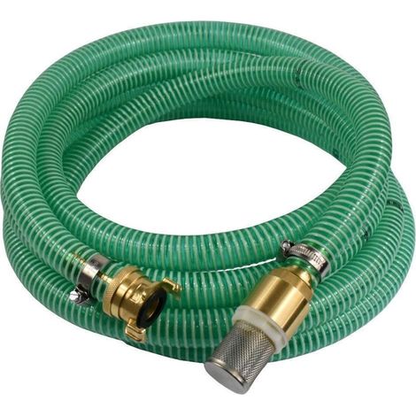 1"/25mm Saug- + Druckschlauch mit Saugkorb, Rückschlagventil + Saugkupplung 9m (1/5)