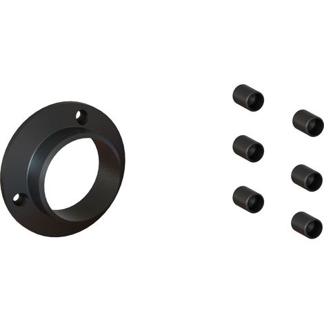 Lot Départ Muraux Fixes pour Garde Corps modèle LAPALUD - Finition RAL7016 Sablé (1/2)