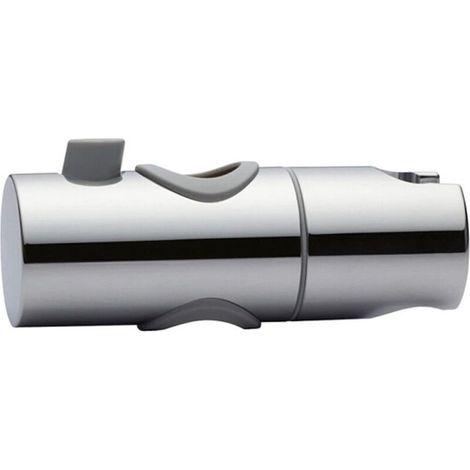 Höhenverstellbare Duschkopfhalterung für Gleitstange, Stangenhalterung für Duschkopf, Handbrausehalterung, um 360 Grad drehbare Brausekopfhalterung, poliertes Chrom