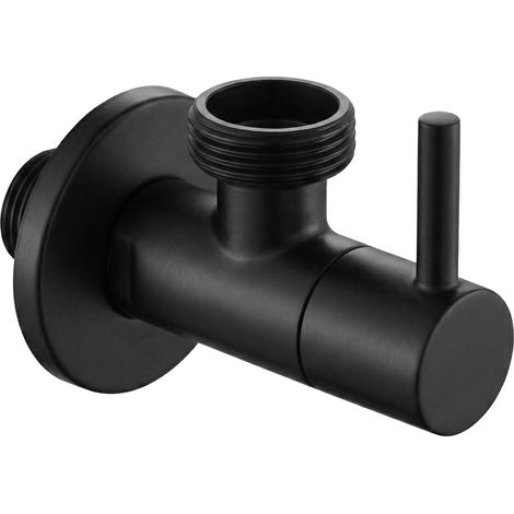 Rea Valvola Ad Angolo 1/2" X 3/4" Black (1/5)