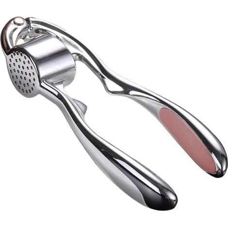 Presse-ail en alliage de zinc pour ail et gingembre, outil de cuisine robuste et compact pour préparations culinaires rapides (1/5)