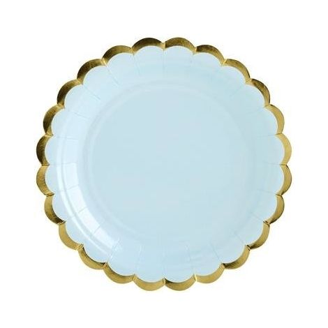 Platos, azul claro, 18 cm (1 paquete / 6 unidades). (1/3)