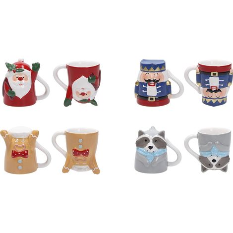 Tognana Up & Down Natale Set 4 Mug (1/2)