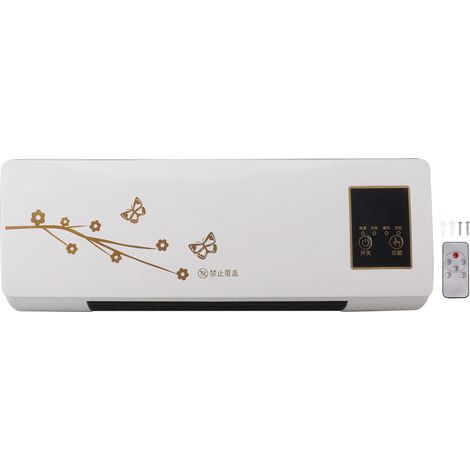 Climatiseur mural domestique, chauffage d'appoint, radiateur électrique mural pour chambre, appareil de chauffage PCT, unité de refroidissement et de chauffage électrique, norme européenne 220 V (1/5)