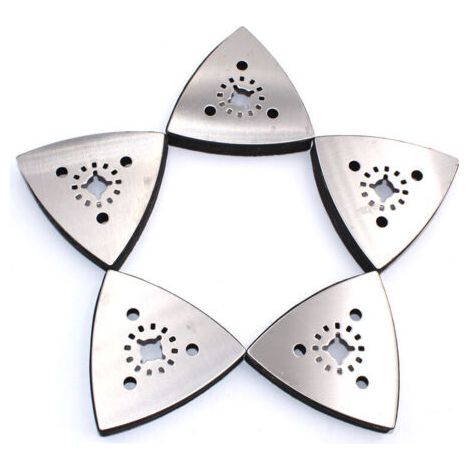 Plateau Abrasif Patin de Ponçage Ponceuse Triangle Disque pour outils Multifonctions (3pcs) (1/5)
