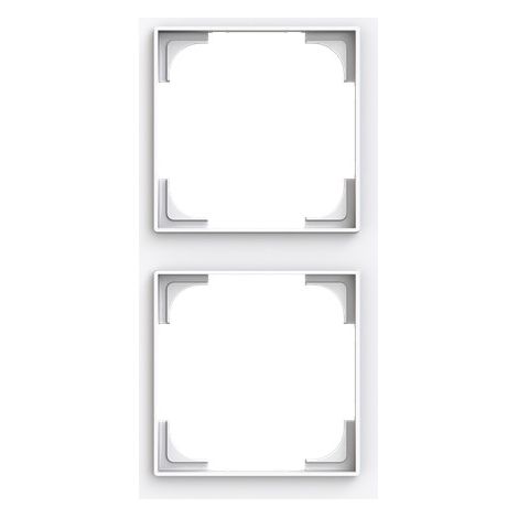 Busch-Jaeger Telaio di copertura 2 volte bianco studio - Busch-art linear® (1722-44G), 2CKA001754A4845