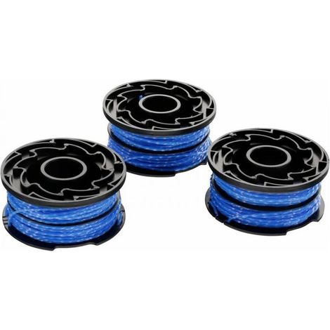 Pack of 3 Reflex Plus A6441 BLACK+DECKER A6441X3-XJ spools, replacement spool cutting head (1/4)