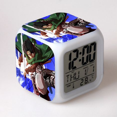 Horloge Numérique LED - Fonction Réveil - Lumière de Nuit - Affichage Température et Date - Alimentation par Piles AAA - Pour Adultes Enfants (1/5)