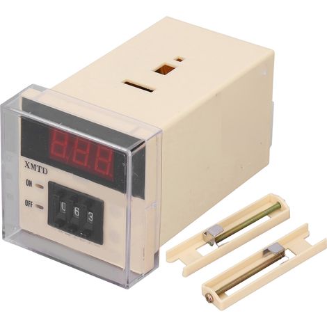 Thermostat numérique Type E en ABS, régulateur de température pour machines alimentaires, 0‑999°C, 220VAC (1/5)