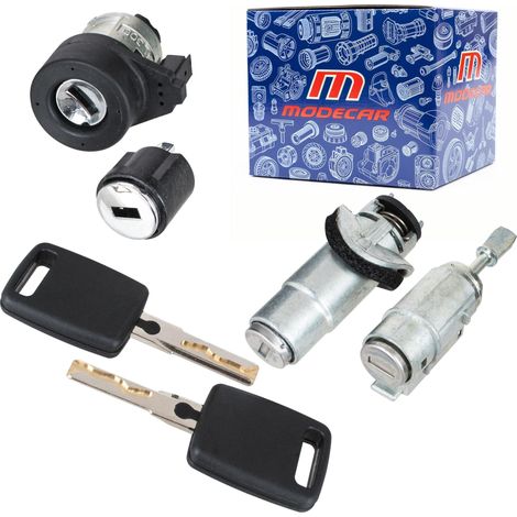 Contacteur d'allumage Audi A6 C5 97-05 + insert de serrure de porte + insert de serrure de boîte à gants + insert de serrure de coffre KPL (1/3)