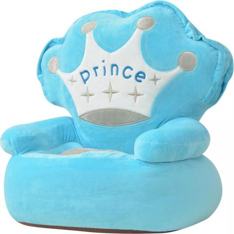 Chaise en peluche pour enfants Prince Bleu (1/3)