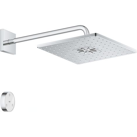 Grohe Rainshower SmartConnect 310 Cube Ensemble de douche de tête avec bras 422 mm, 2 jets Chrome, 26642000 (1/5)