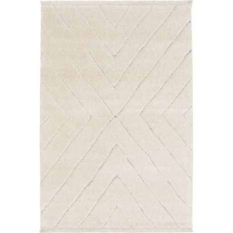 Cream tufted interior rug 170x120x2.2 cm - Meryl