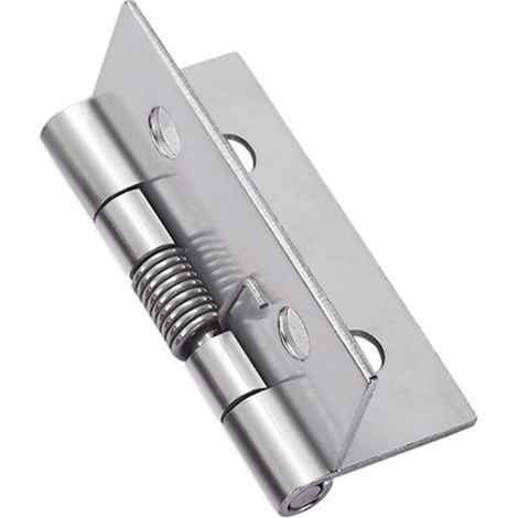 4 pièces charnières à ressort à ouverture fermeture automatique, charnières de porte à ressort en acier inoxydable 304, charnières à fermeture automatique pour portes invisibles (1/4)