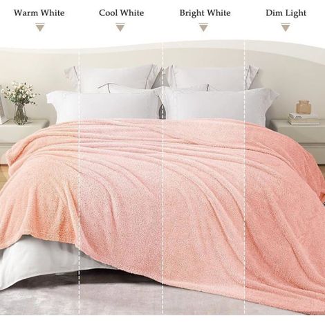 Couverture poire veloutée 150x200 cm rose, jeté de lit canapé pour voyage, pièce unique douce et confortable pour décoration intérieure (1/5)