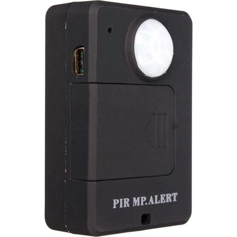 Mini Détecteur de Mouvement Infrarouge PIR GSM Sans Fil Alarme Antivol avec Prise UE (1/4)