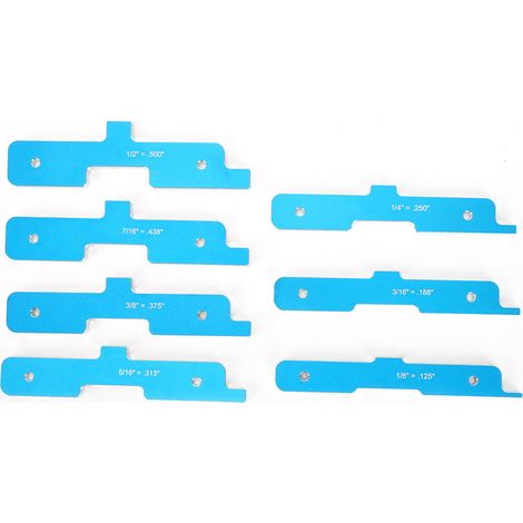 Flexible Multifunktions-Verstellstange aus Aluminium (7er-Set) für Frästische, 1/8" bis 1/2" Durchmesser (1/5)