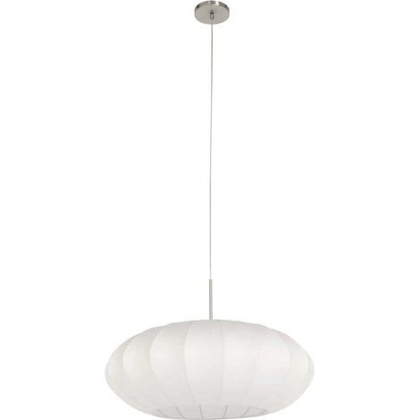 Esszimmerlampe Pendelleuchte Hängelampe Deckenleuchte Metall Seide D 60 cm (1/5)