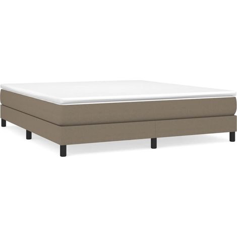 Maison Exclusive - Struttura Letto a Rete a Molle Tortora 180x200 cm in Tessuto