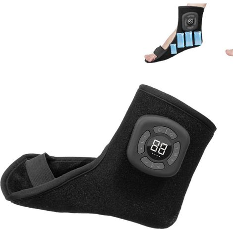 Kabelloses 3-in-1-Fußmassagegerät mit 3 Heizstufen und Vibrationsmodi für Fersen und Fußsohlen (1/4)