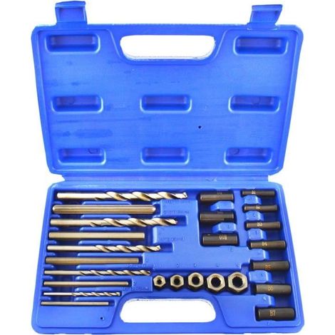 Coffret Extracteur de Vis et Goujons Cassés Arrache Boulons (1/2)
