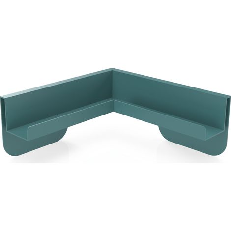 Magnetoplan Eck-Ablageleiste für Infinity Wall, Wasserblau RAL 5021