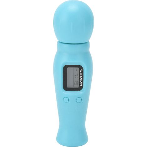 Compteur numérique de perles LED rétroéclairé avec boussole, affichage horaire, fonction réinitialisation, tasbih digital bleu pour méditation relaxation. (1/5)
