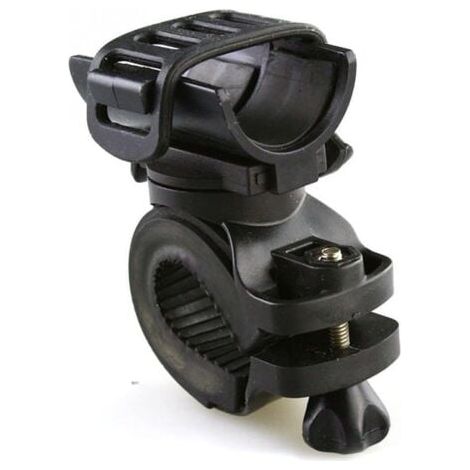 Support de lampe de poche de vélo à 360 degrés, clip de lampe de poche LED, adapté aux vélos de montagne et aux vélos ordinaires, fermement fixé et pratique à utiliser pendant la conduite. (1/5)