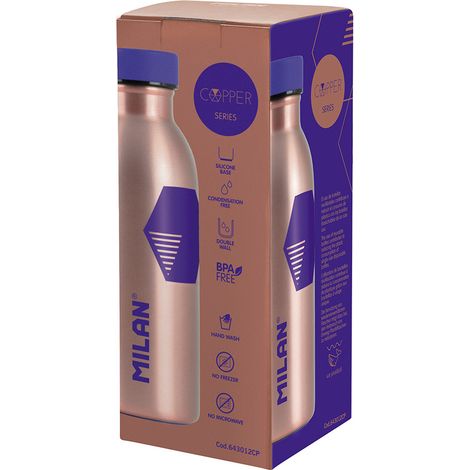 Botella Térmica MILAN 354ml Cobre Morado - Termo al Vacío para 12 horas (1/4)