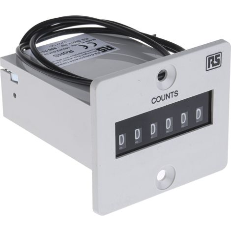 Compteur RS PRO Impulsion 220 V c.c. Numérique 6 digits ( Prix pour 1 ) (1/4)