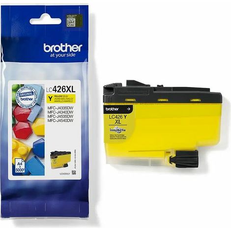 Cartouche Brother LC426XL haute capacité couleurs séparées jaune pour imprimante jet d'encre