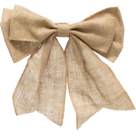 Déco de Noël XL Noeud Beige 40 x 46 cm - Feeric Christmas