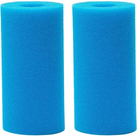 2pcs Filtre à éponge de piscine lavable, filtre en mousse de cartouche de natation réutilisable, filtre à filtre à piscine en mousse Sponge Pool Filter des éponges pour les accessoires d'outils (1/5)